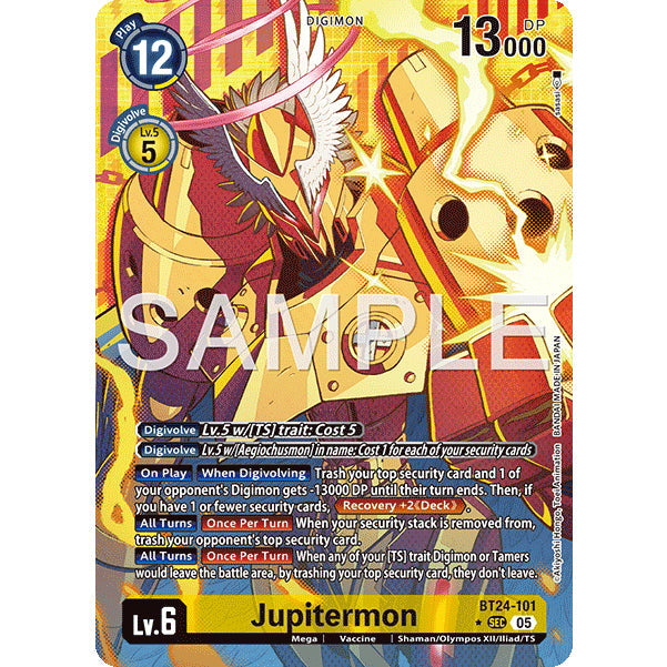 DCG [BT24-101 SEC] Jupitermon (Alternate Art) – Bento Gaming