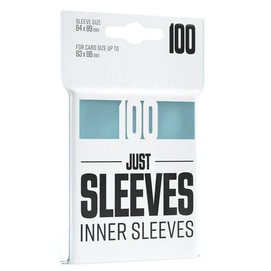Gamegenic Just Sleeves Inner Sleeves Standard Size (100ct)