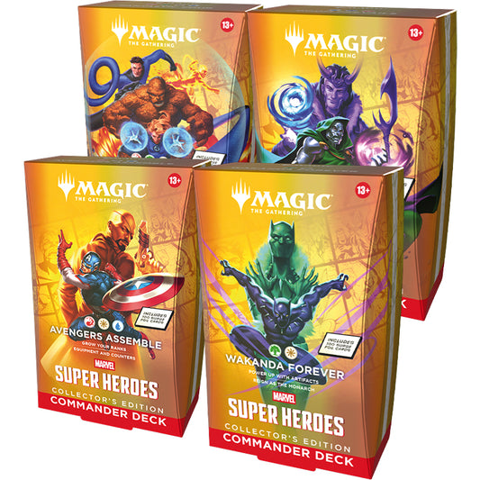 MTG - Marvel Super Heroes - Collector's Edition Commander Deck (Set of 4)