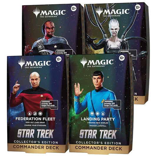MTG - Star Trek - Collector's Commander Deck (Set of 4) (PRE-ORDER NOV. 13)