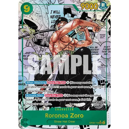 OPCG [OP06-118 SEC] Roronoa Zoro (Manga)