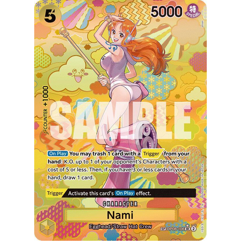 Nami SR OP08-106 OP09 [SP PAR] Emperors in the New World One