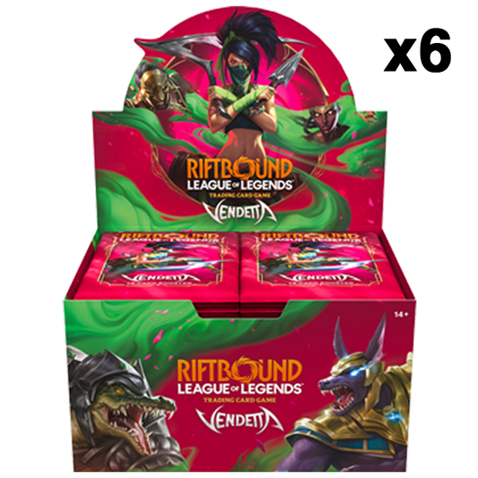 Riftbound: League of Legends TCG - Vendetta Booster Display Case (6 Displays) *PRE-ORDER JULY 31*