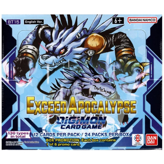 Digimon Card Game: BT15 Exceed Apocalypse Booster Box Bento Gaming Digimon Card Game: BT15 Exceed Apocalypse Booster Box Bento Gaming