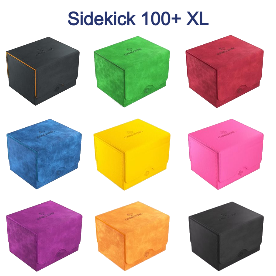 Gamegenic Sidekick Pro 100+ XL Deck Box – 2-Compartment – Fits 100+ Standard Cards – Assorted Varieties
