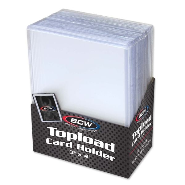 BCW 3x4 Topload Card Holder - Standard