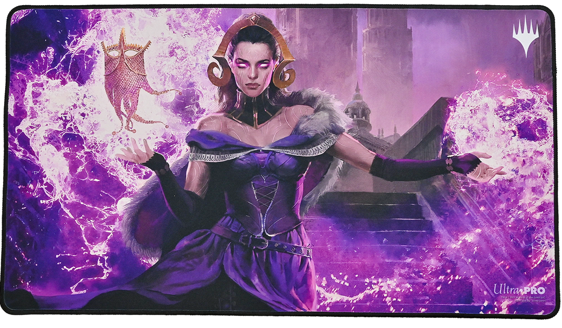 UltraPro Double Masters 2022 Liliana, the Last Hope Stitched Standard Gaming Playmat for Magic: The Gathering