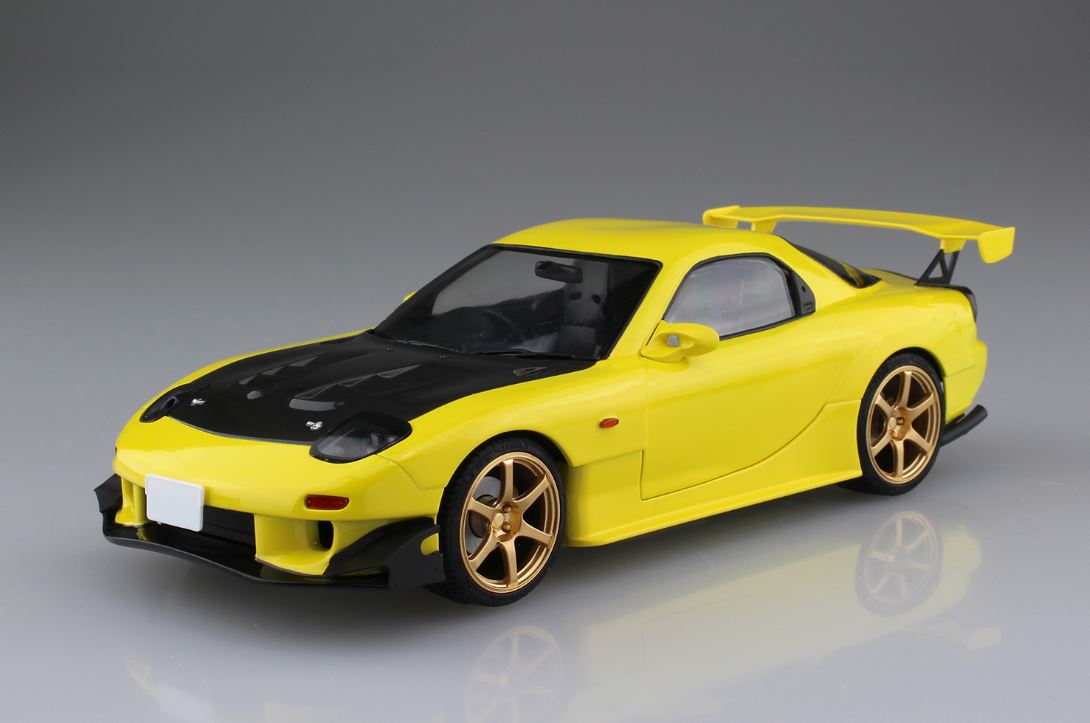 Aoshima 1/24 INITIAL D #08 TAKAHASHI KEISUKE FD3S RX-7 PROJECT D Ver.