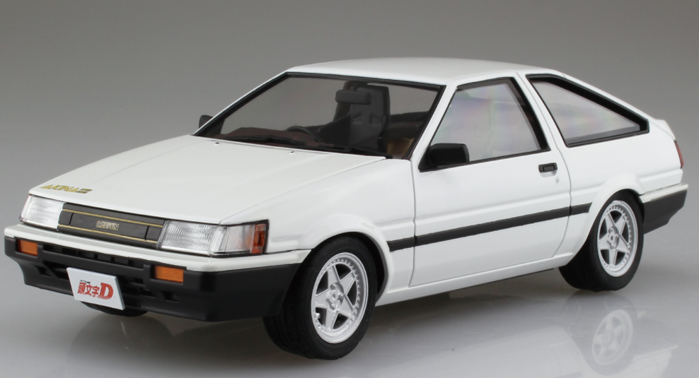 Aoshima 1/24 Initial D #10 Takeuchi Itsuki Toyota Ae85 Levin