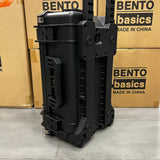 Bento Basics - Graded Latch PVC Water Resistance Case (5 Rows Black on Wheels)