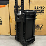 Bento Basics - Graded Latch PVC Water Resistance Case (5 Rows Black on Wheels)