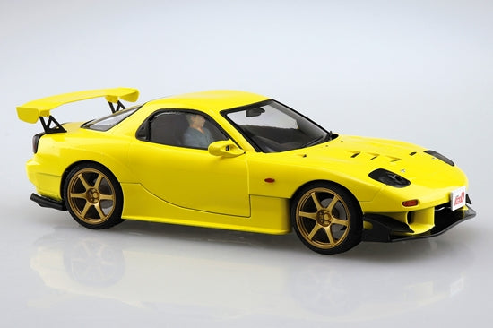 Aoshima 1/24 INITIAL D #15 TAKAHASHI KEISUKE FD3S RX-7 PROJECT D Ver. w/ Figure