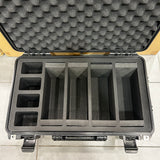 Bento Basics - Graded Latch PVC Water Resistance Case (5 Rows Black on Wheels)