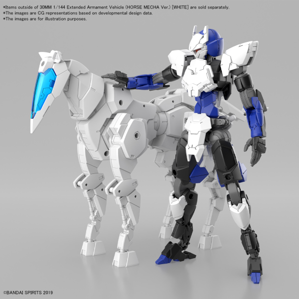 30MM #EV-17 Exa Vehicle (Horse Mecha Ver.) White