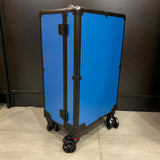 Bento Basics - Graded Latch Aluminum Case (4 Rows Blue on Wheels)