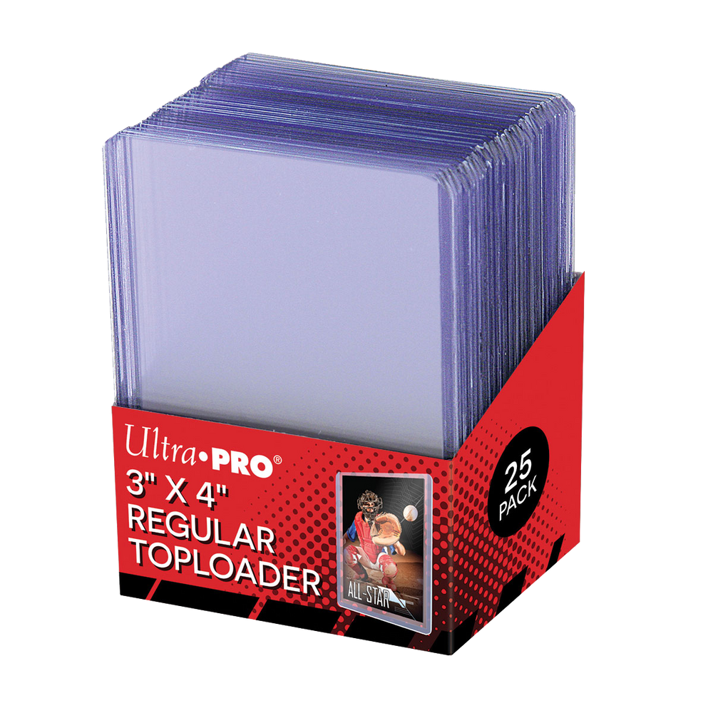 UltraPro Toploaders 3" x 4" Clear for Standard Size Cards (25 ct)