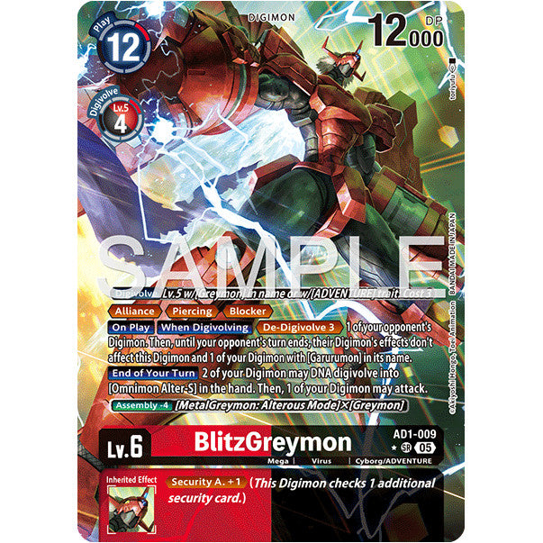 DCG [AD01-009 SR] BlitzGreymon (Alternate Art)