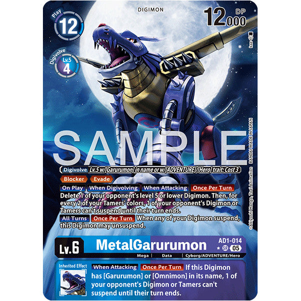 DCG [AD01-014 SR] MetalGarurumon (Alternate Art)