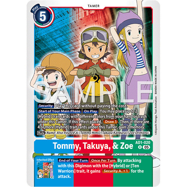 DCG [AD01-020 R] Tommy, Takuya, & Zoe