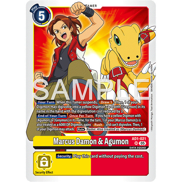 DCG [AD01-021 SR] Marcus Damon & Agumon