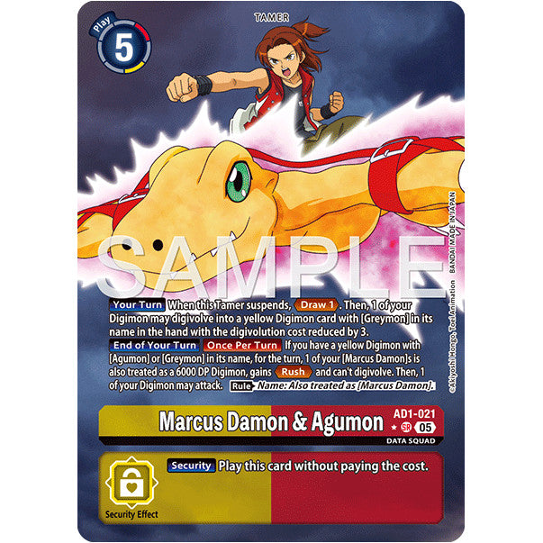 DCG [AD01-021 SR] Marcus Damon & Agumon (Alternate Art)