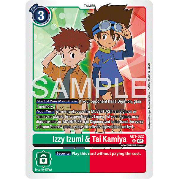 DCG [AD01-022 R] Izzy Izumi & Tai Kamiya