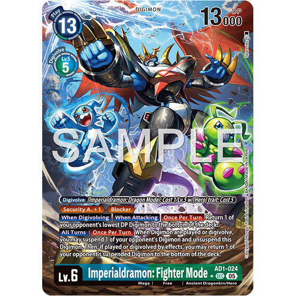 DCG [AD01-024 SEC] Imperialdramon: Fighter Mode (Alternate Art)