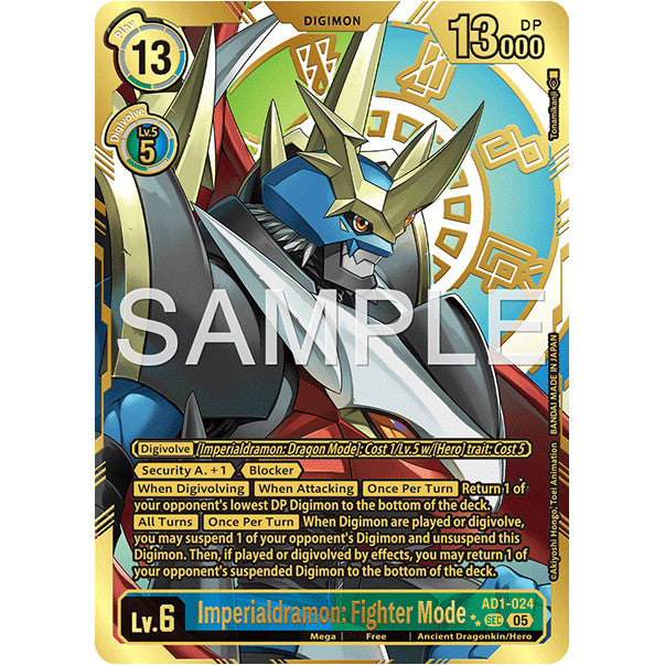DCG [AD01-024 SEC] Imperialdramon: Fighter Mode (Rare Pull)