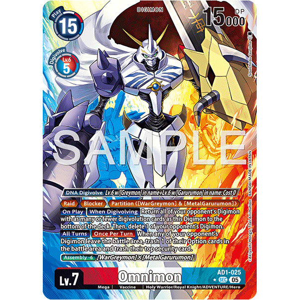 DCG [AD01-025 SEC] Omnimon (Alternate Art)