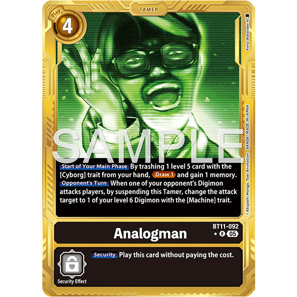 DCG [AD01-BT11-092 R] Analogman (Gold Border)