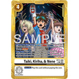 DCG [AD01-BT11-095 R] Taiki, Kiriha, & Nene (Gold Border)