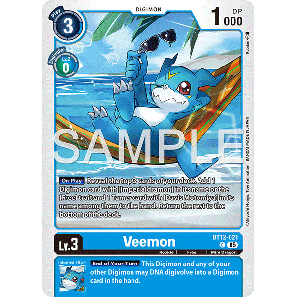 DCG [AD01-BT12-021 C] Veemon (Reprint)
