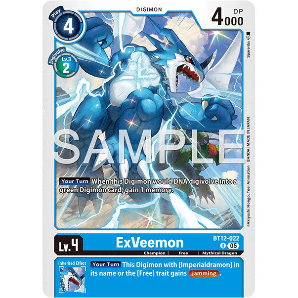 DCG [AD01-BT12-022 U] ExVeemon (Reprint)
