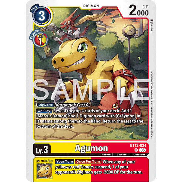 DCG [AD01-BT12-034 C] Agumon (Reprint)