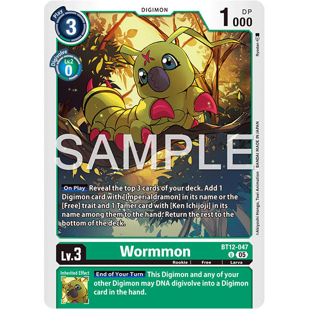 DCG [AD01-BT12-047 U] Wormmon (Reprint)