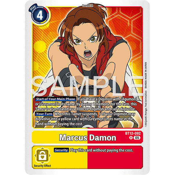 DCG [AD01-BT12-092 R] Marcus Damon (Reprint)