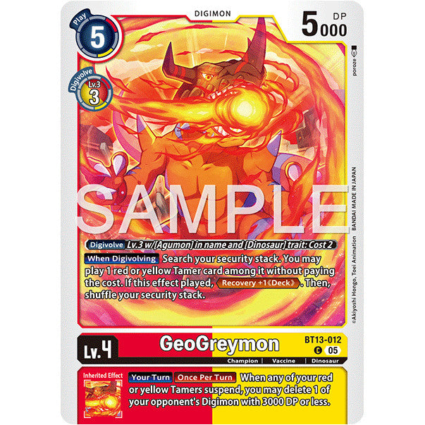DCG [AD01-BT13-012 C] Geogreymon (Reprint)