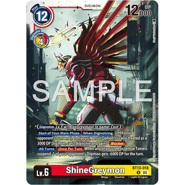 DCG [AD01-BT13-018 R] ShineGreymon (Reprint)