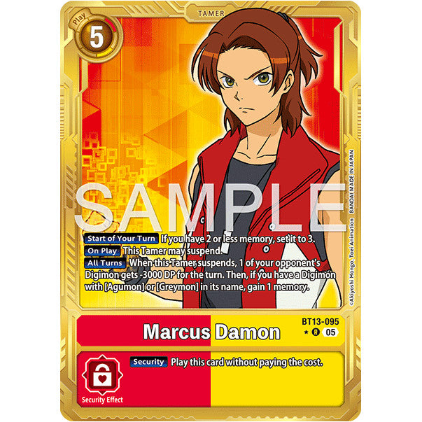 DCG [AD01-BT13-095 R] Marcus Damon (Gold Border)