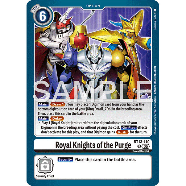 DCG [AD01-BT13-110 R] Royal Knights of the Purge (Reprint)
