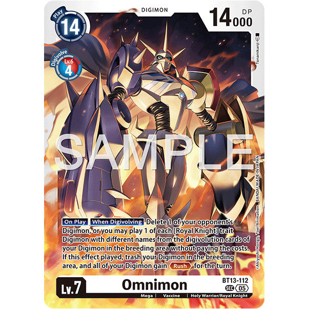 DCG [AD01-BT13-112 SEC] Omnimon (Reprint)