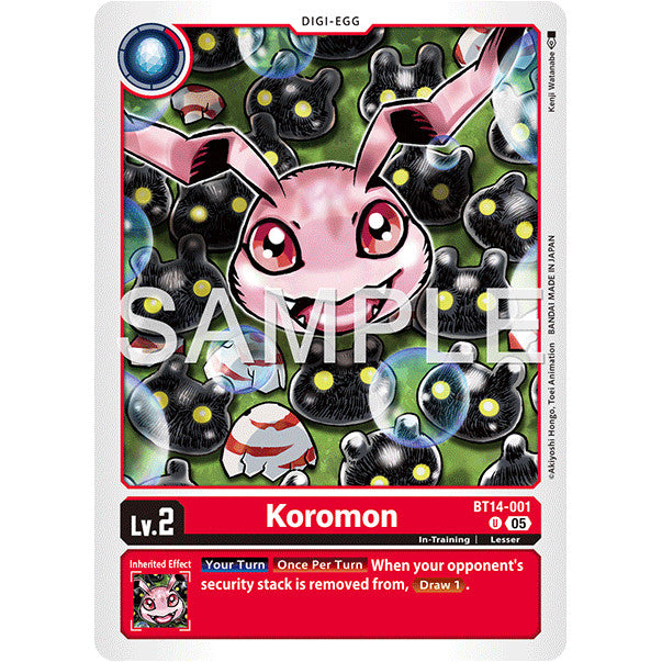 DCG [AD01-BT14-001 U] Koromon (Reprint)