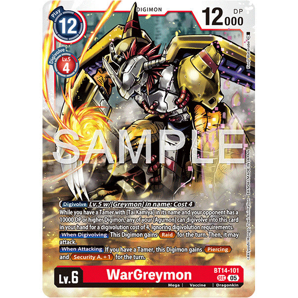 DCG [AD01-BT14-101 SEC] WarGreymon (Reprint)