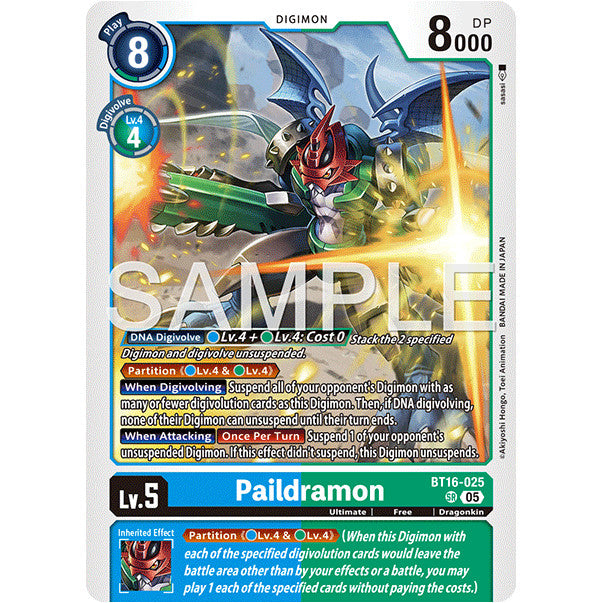 DCG [AD01-BT16-025 SR] Paildramon (Reprint)