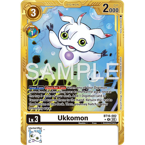 DCG [AD01-BT16-082 R] Ukkomon (Gold Border)