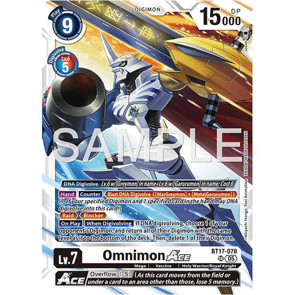 DCG [AD01-BT17-078 SR] Omnimon ACE (Reprint)