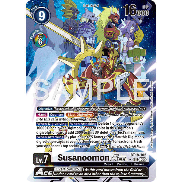 DCG [AD01-BT18-102 SEC] Susanoomon ACE (Alternate Art)