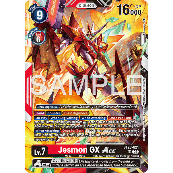 DCG [AD01-BT20-021 SR] Jesmon GX ACE (Reprint)