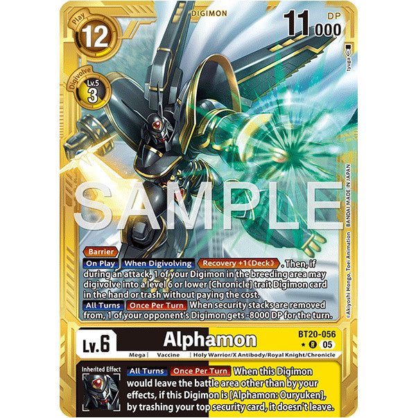 DCG [AD01-BT20-056 R] Alphamon (Gold Border)