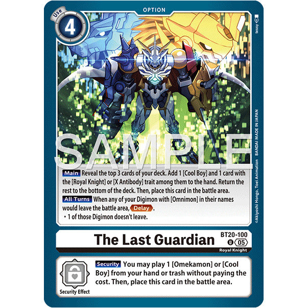 DCG [AD01-BT20-100 U] The Last Guardian (Reprint)